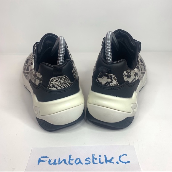 ❌SOLD❌ Bershka Snakeskin Print Platform Sneakers Shoes Womens Sz EU: 39, US: 8.5 - Picture 4 of 11